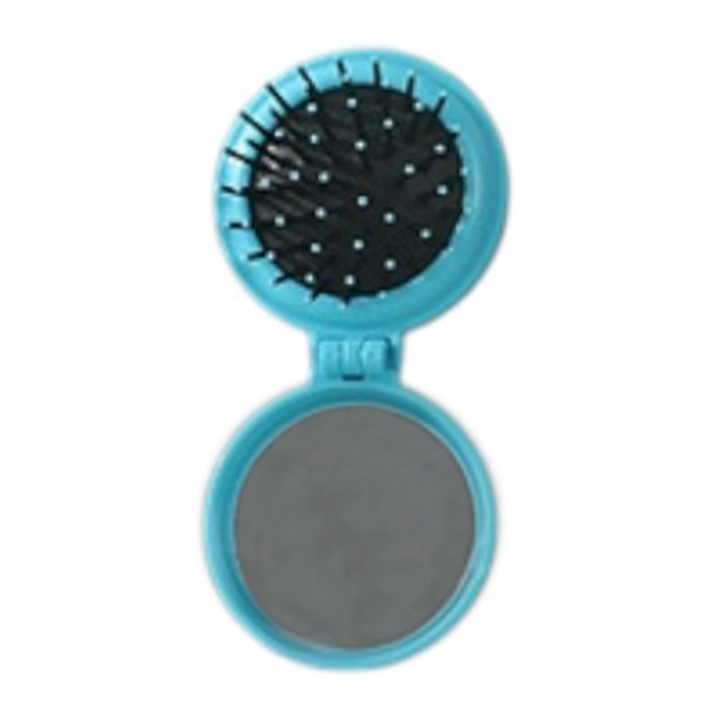 Round Folding Brush with Mirror